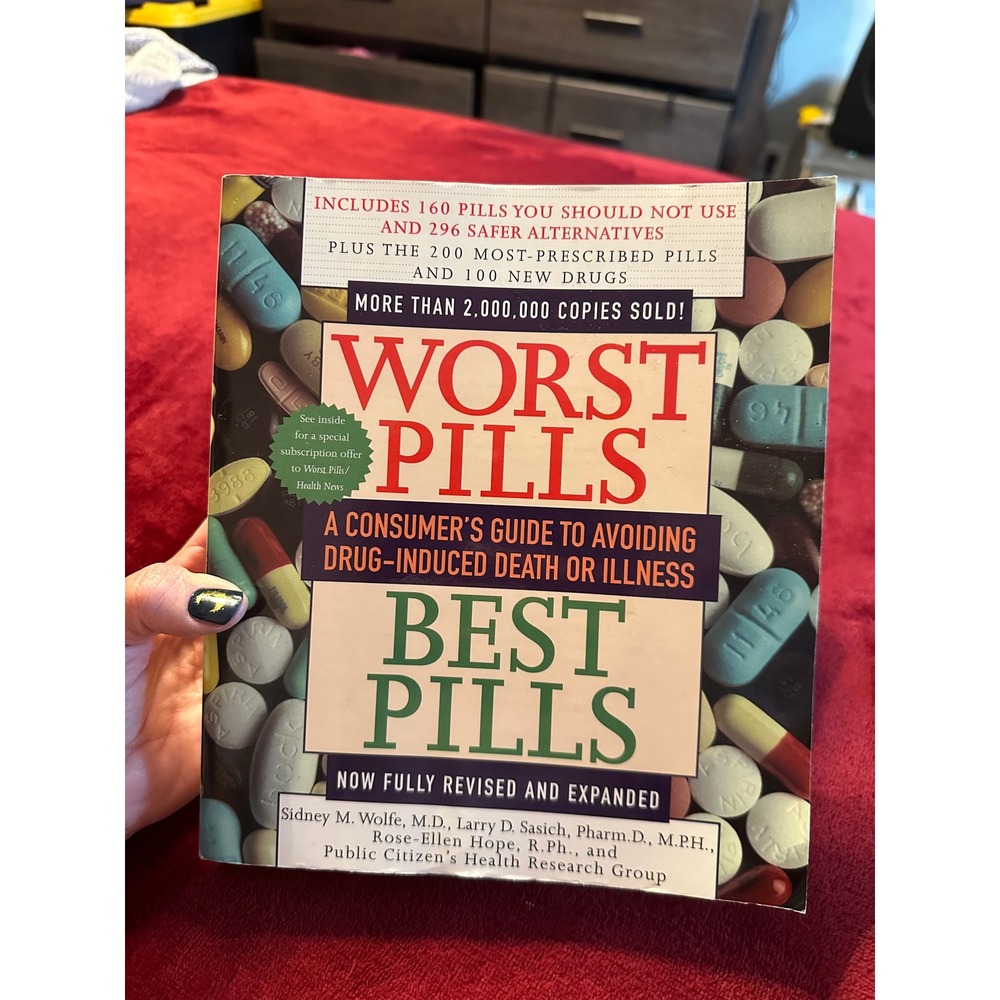 Worst Pills Best Pills Consumers Guide Sidney M Wolfe MD Paperback 1999 Revised